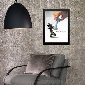Quadro Xadrez- Focus On The Best 33X24Cm - Com Vidro