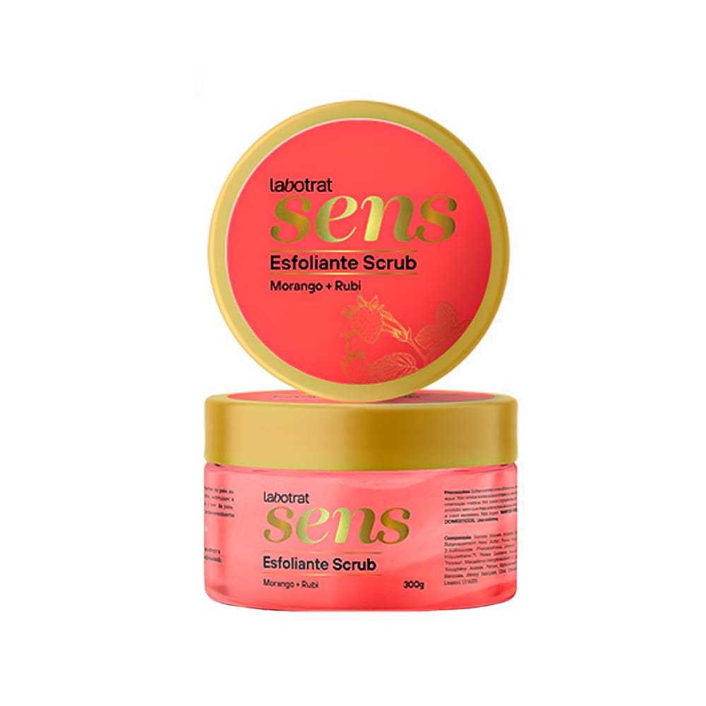 Esfoliante Scrub Morango E Rubi  Sens 300G Sens Labotrat