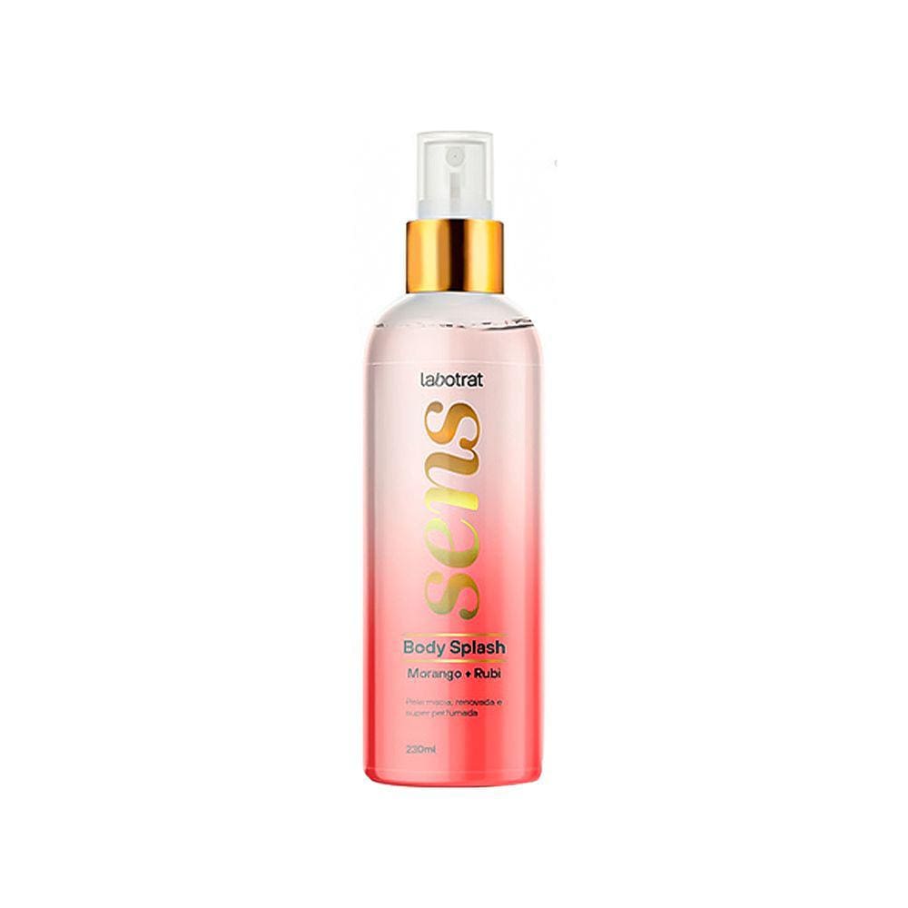 Body Splash Morango E Rubi 230Ml Sens Labotrat