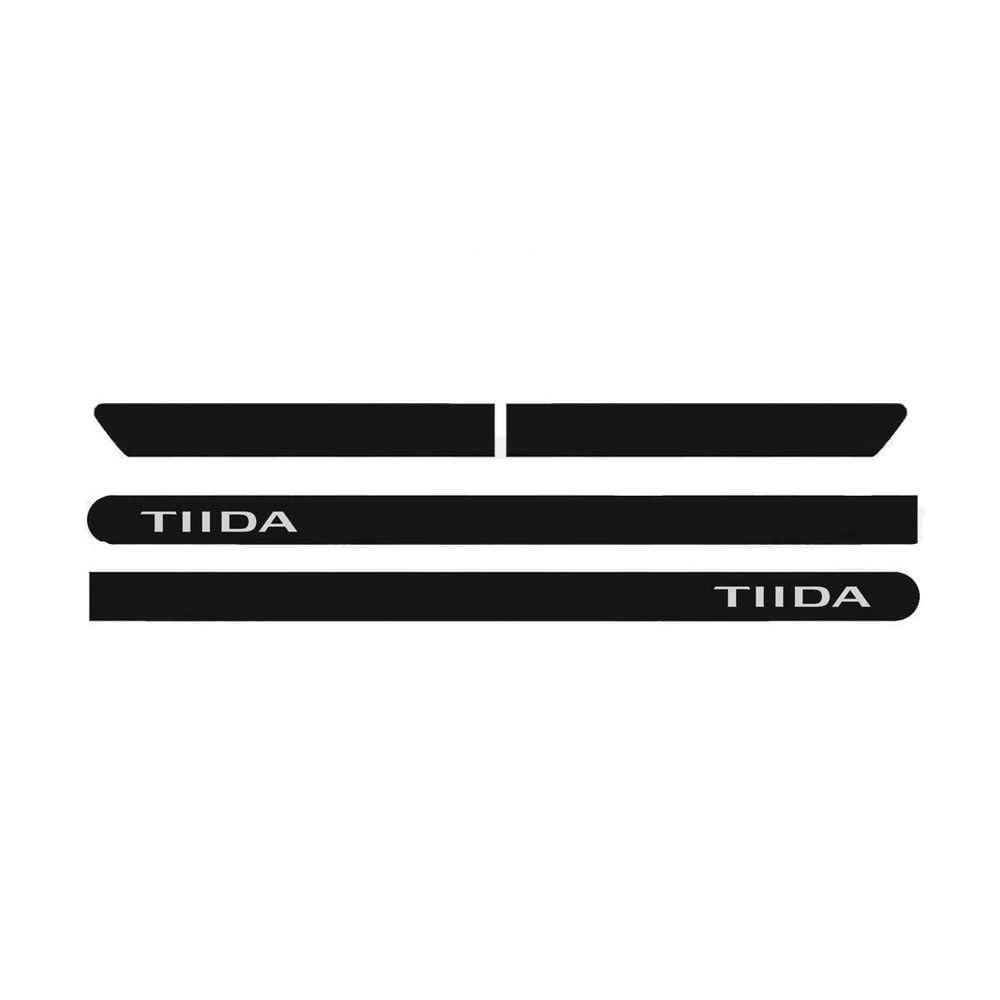 Friso Lateral Borrachão Tiida Sedan 08 A 13 Com Nome