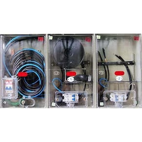Caixa De Luz Enel Para 2 Medidores Cabo 16Mm Visor Lateral