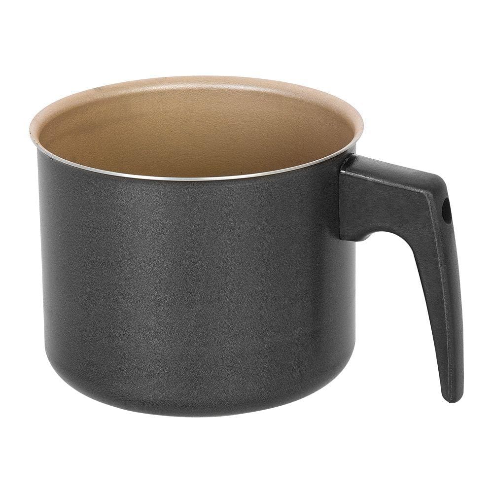 Canecão Leiteira Antiaderente 1 Litro Preto e Creme nº12 Pequeno