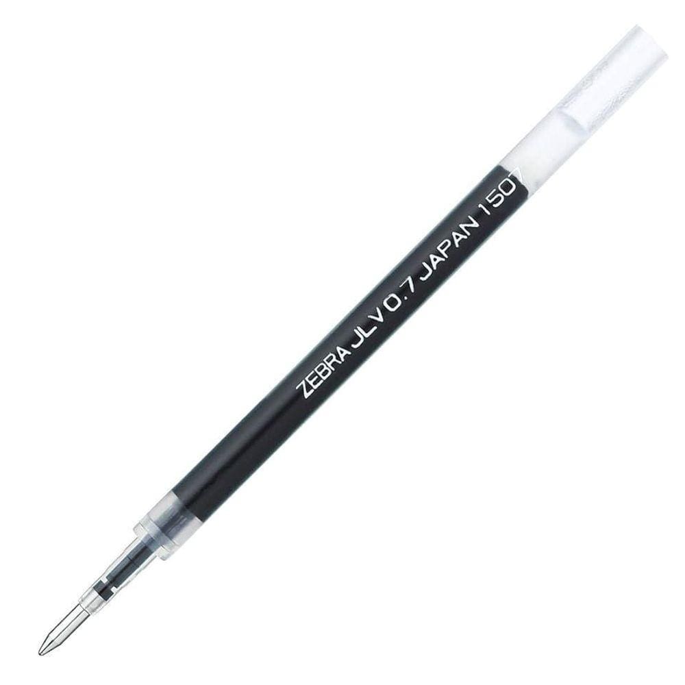 Carga Para Caneta Esferográfica Zebra Gel Jlv Preta F