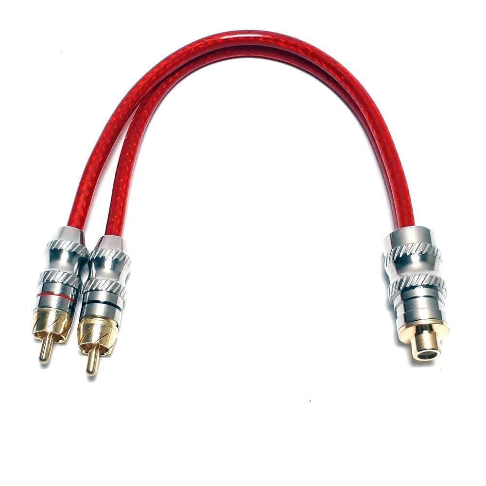 Cabo Y 2 Rca Macho E 1 Rca Fêmea Profissional Automotivo Mxt