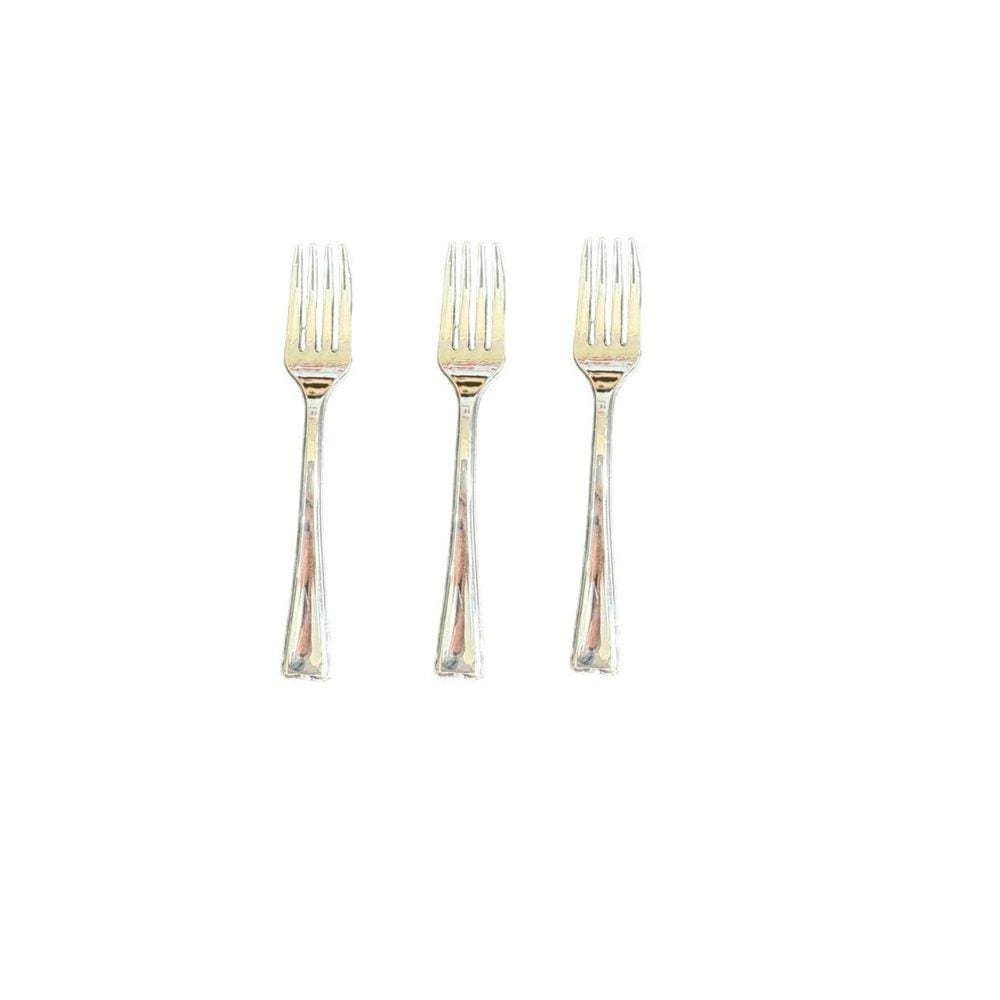 Garfo Mini Para Sobremesa E Degustação Luxo 10Cm- Kit 180Un