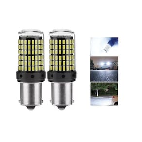 2 Lâmpada Led 1156 1 Polos 144 Led Iluminação Branca Canbus