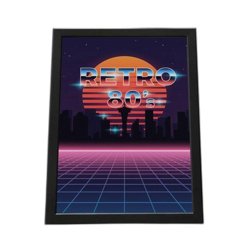 Quadro Com Moldura Retro 80