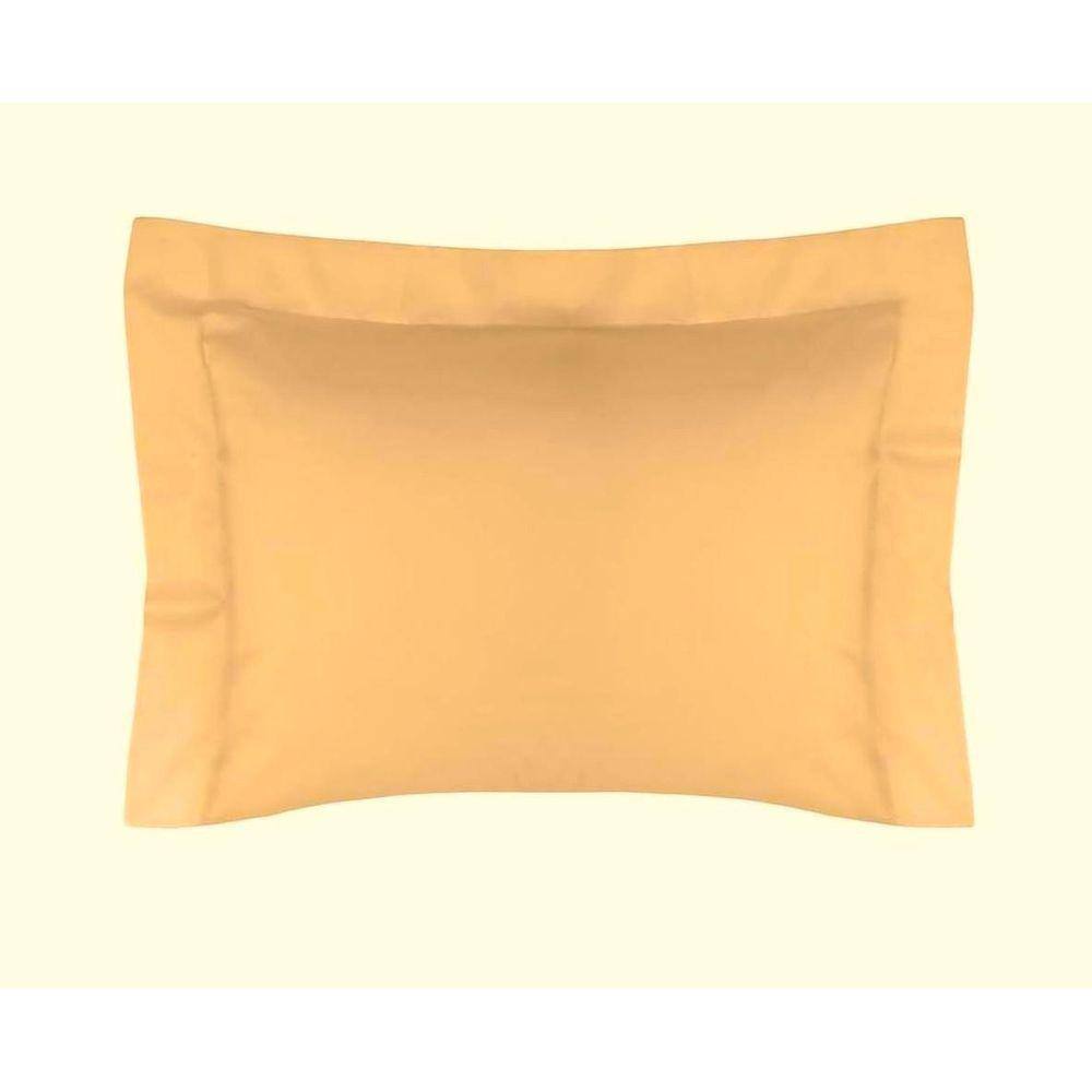 Fronha Avulsa Algodão 200 Fios Lux 50Cm X 70Cm Bege Caramelo