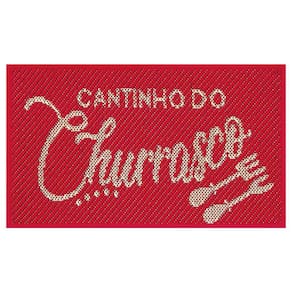 Tapete Capacho Vermelho Churrasco Sisal Ponteira Lancer