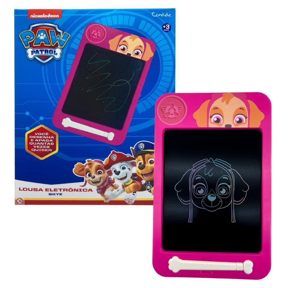 Lousa Eletrônica Patrulha Canina Skye.