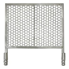 Grelha Para Churrasqueira Moeda 68X40 Em Inox Pré Moldada