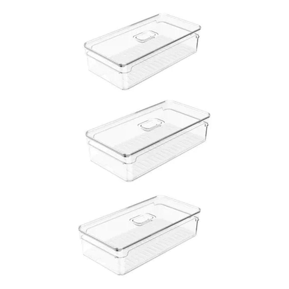 Organizadores Geladeira Frutas Legumes Verduras Kit 3 F6030