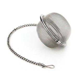 Kit 12 Infusor De Chá Inox Coador Peneira Bolinha Corrente