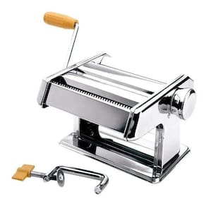 Maquina De Massa Caseira Inox Para Abrir Massa E Fazer Macarrão Talharim Lasanha Fettuccine