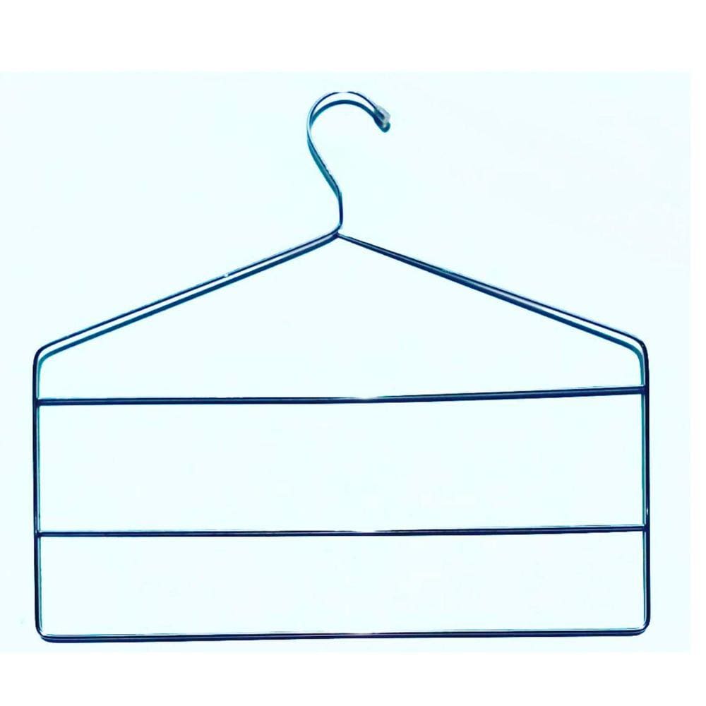 Cabides para Calças Triplo 15 Peças Cromado
