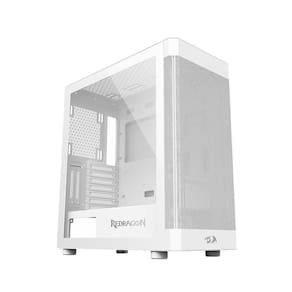 Gabinete Gamer Redragon Aeroglass Lunar Branco Ca-602W