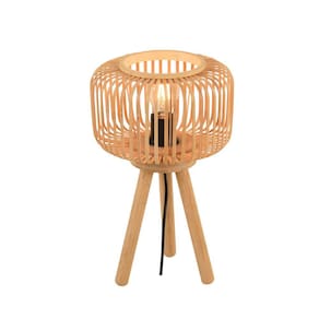 Luminária de Mesa Abajur Bamboo 41cm 1E27 LA0061 Delis