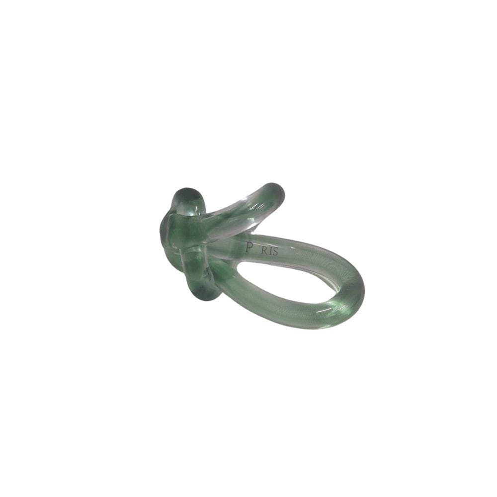 Peça Decorativa de Vidro Verde 20cm LR0014 BTC