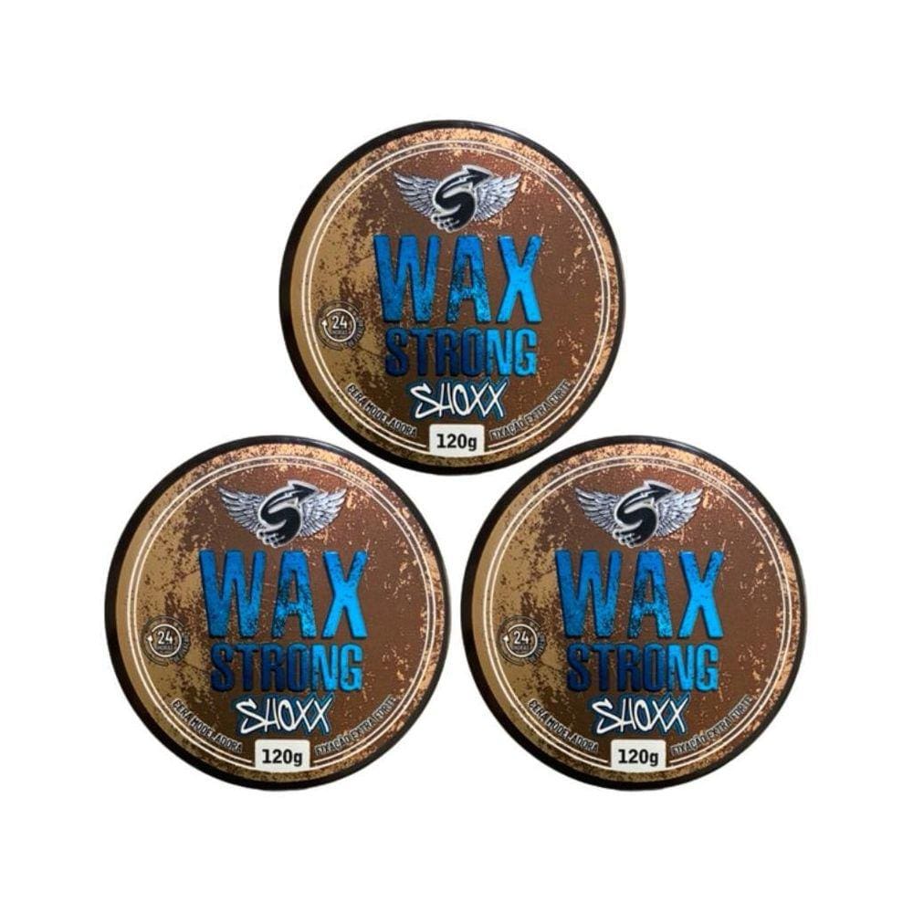 Cera Shoxx Wax Strong 120G - Kit Com 3Un