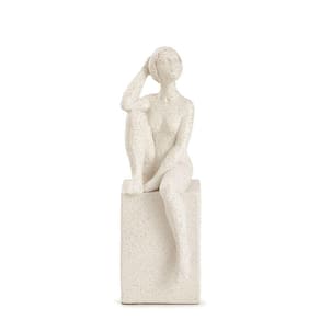 Escultura Decorativa Mulher em Poliresina 19,5cm 18386 Mart
