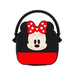 Mini Bolsa De Mão Minnie Silicone 13X13Cm - Disney