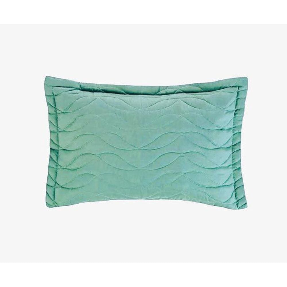 Porta Travesseiro Poliéster 50X70Cm Verde Titanico Altenburg