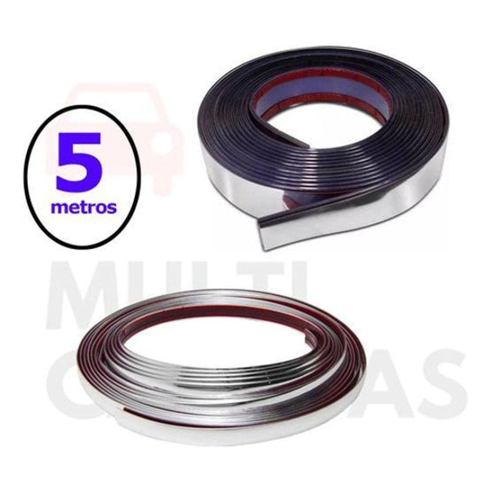 Friso Universal Cromado 25Mm - 5 Metros