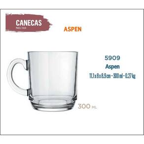 12 Caneca Aspen 300Ml-Café C/Leite-Cappuccino-Chocolate-Chá