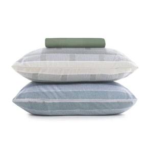 Jogo De Cama Casal 3 Pçs Toque Acetinado Scale Green