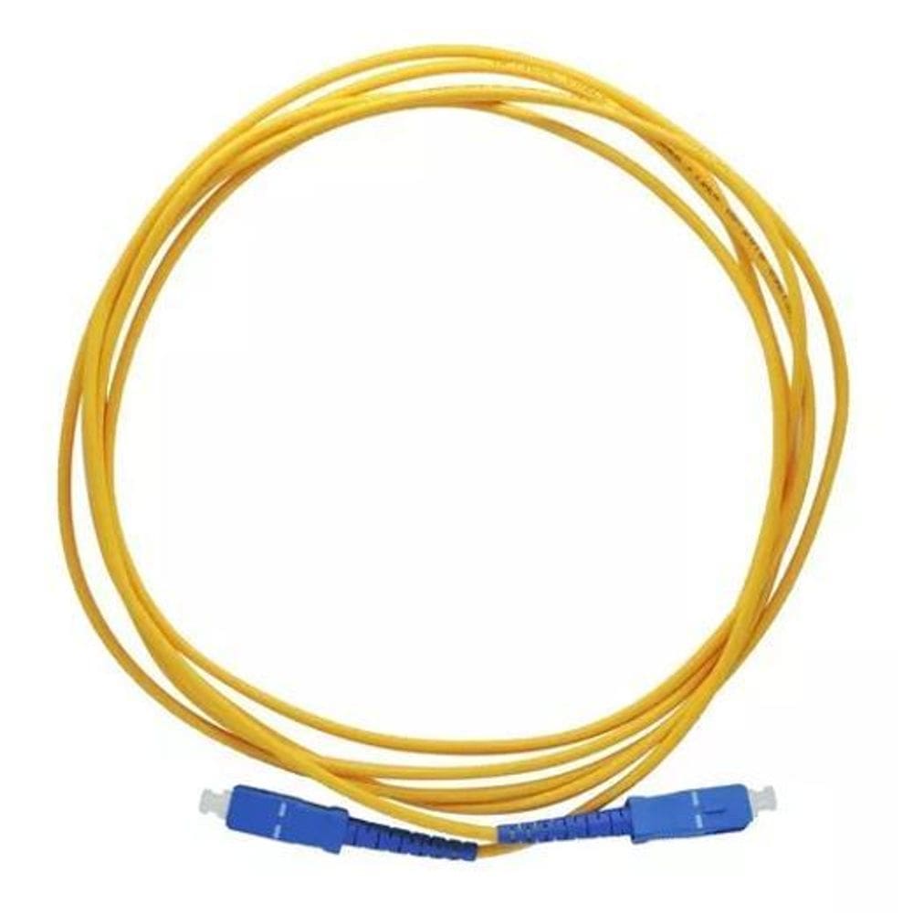 Cordão De Fibra Óptica Simplex Sc/Upc Sc/Upc 3 Mt Super Top