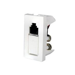 Módulo Entrada Rj11 4 Fios Telefone -Pial Plus + Branco