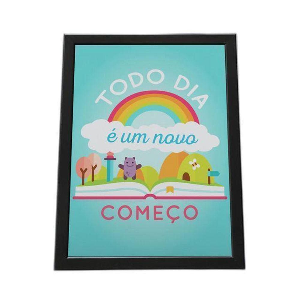 Quadro Com Moldura Todo Dia É Um Novo Começo