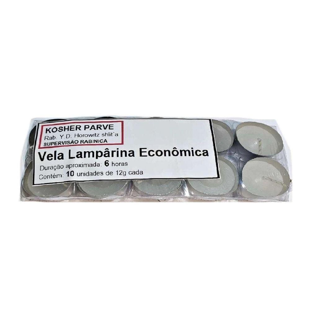 Refil De Velas De Lamparina Shabat 10 Und Kosher 6 Horas