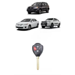 Capa Carcaça Chave Toyo Corolla Hilux Rav4 Etios 3 Botoes