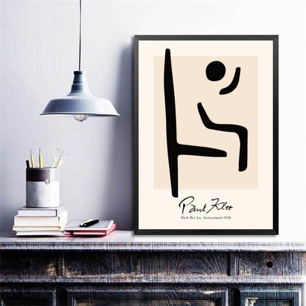Quadro Minimalista Arte Paul Klee 24X18Cm