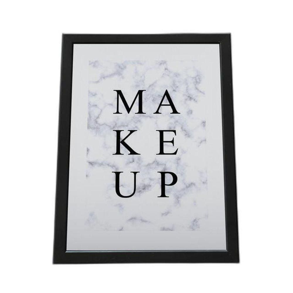 Quadro Com Moldura Make Up - Maquiagem