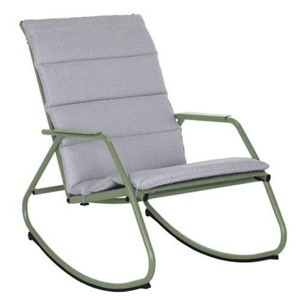 Cadeira De Balanço Verde Importada 90X61Cm 160 Kg - Verde
