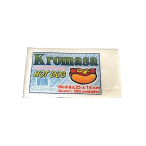 Kit 1000 Sacos Plástico Grande Hot Dog Cachorro Quente