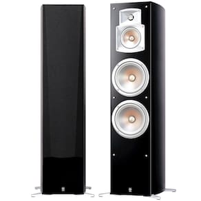 Yamaha NS-777 - Par de caixas acústicas Torre 3-vias, 4-Falantes Bass-Reflex Preto
