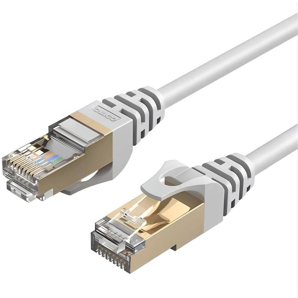 Cabo Ethernet Cat 6 20m Preto - Alta Velocidade 1Gbps