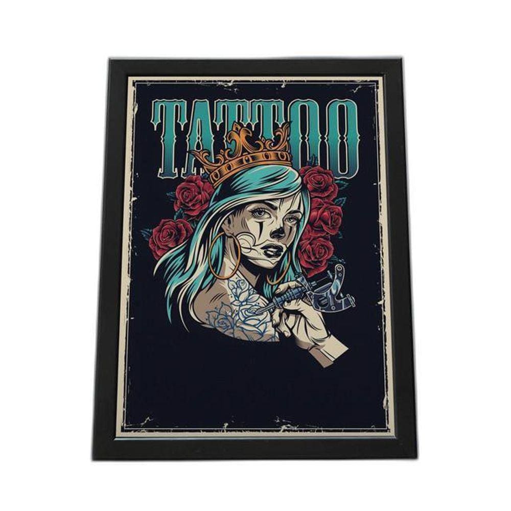 Quadro Com Moldura Tatto Rainha