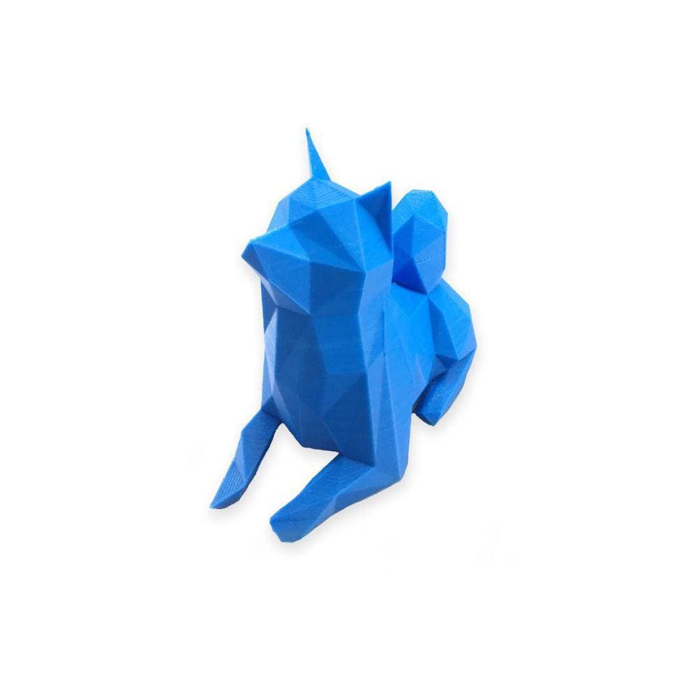 Shiba Sentado Pet Geométrico Decoração 3D Low Poly