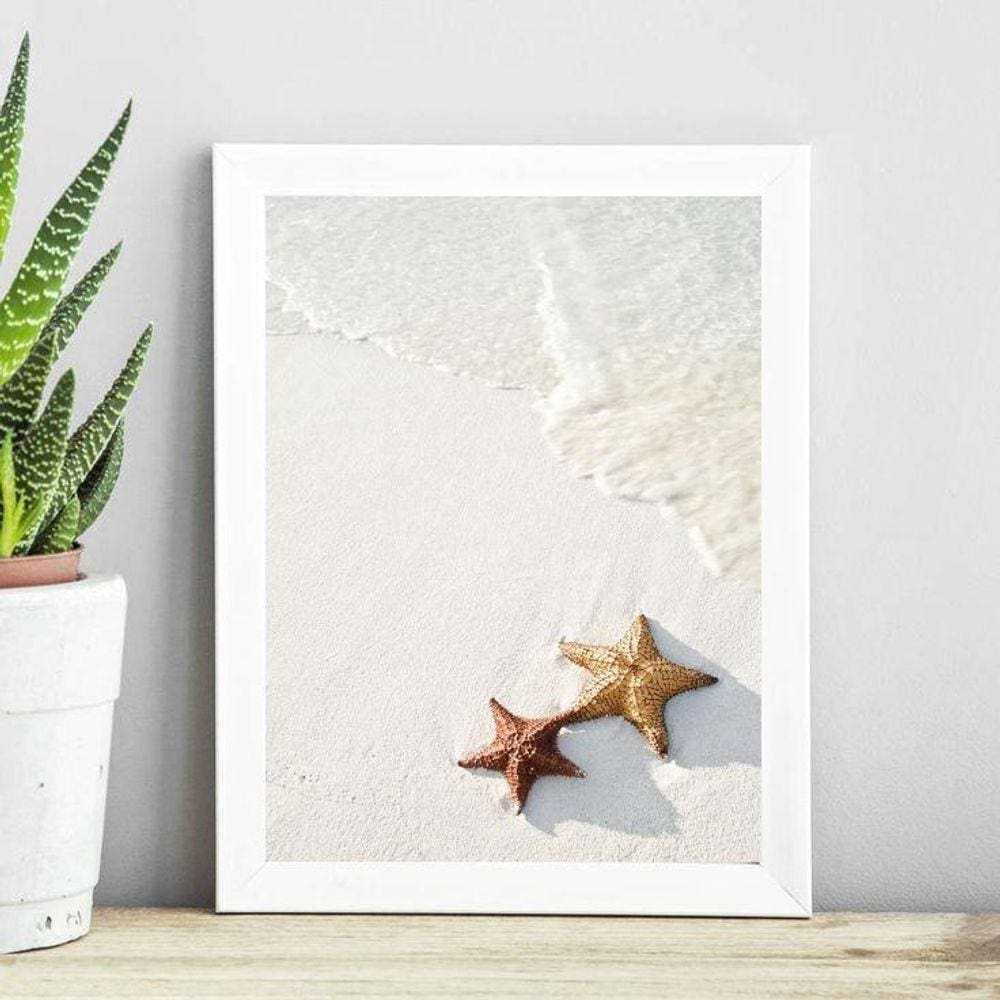 Quadro Coleção Praia Soft - Estrelas Do Mar 24X18Cm
