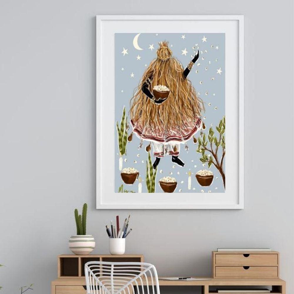 Quadro Arte Obaluaê - 60X48Cm