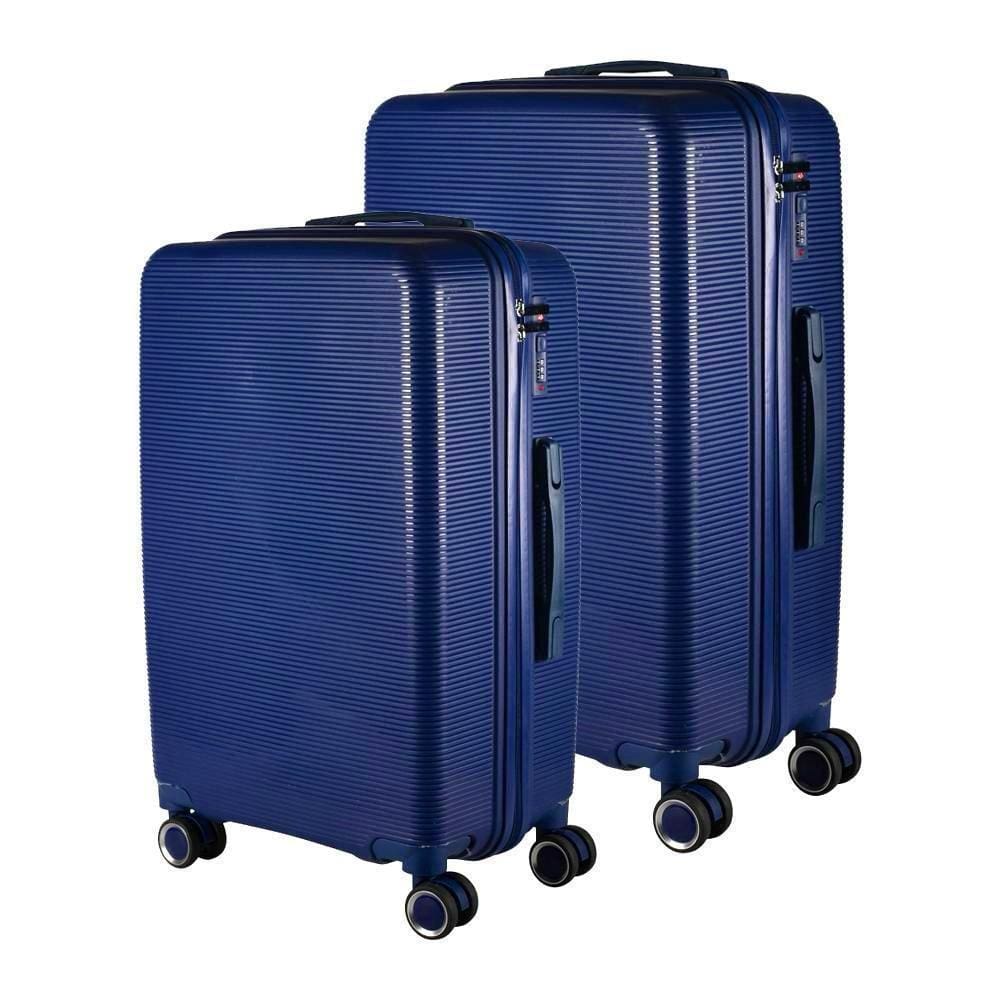 Kit Mala 23Kg + 10Kg Polipropileno Inquebrável Azul Marinho