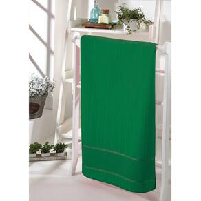 Toalha Rosto Velour Para Bordar Bella Verde Escuro 50x80cm