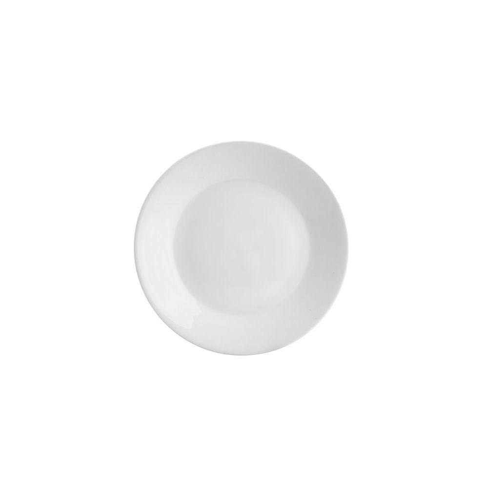 Prato para Sobremesa de Porcelana Clean 20,5cm Branco - Lyor