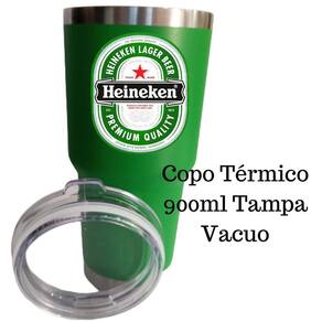 Copo Térmico 900Ml Tampa Vacuo + Abridor 3Em 1 Imã