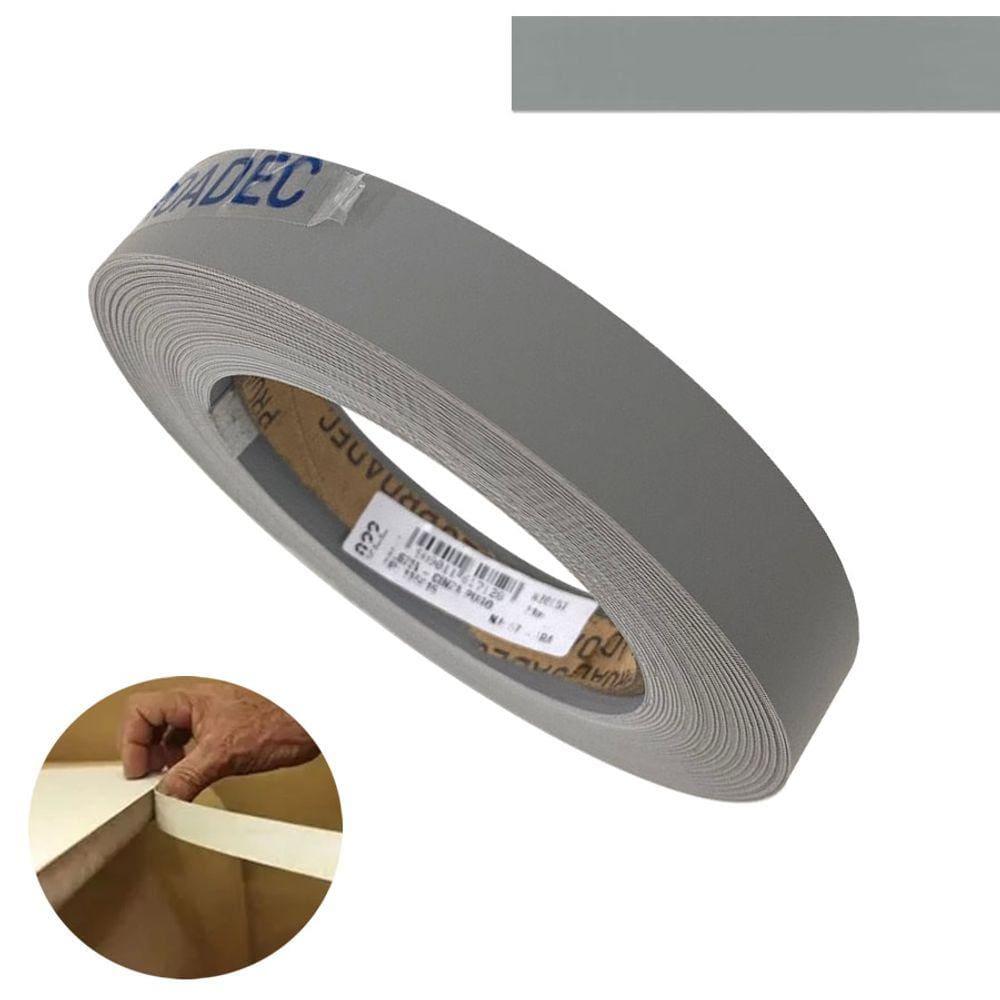 Fita De Borda PVC Cinza Puro 22mm X 300m Proadec