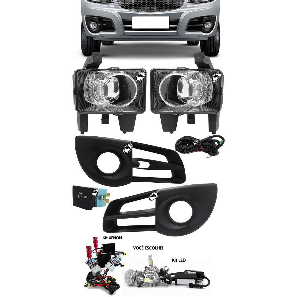 Kit Farol de Milha Neblina Nova Montana 2011 2012 2013 2014 2015 2016 + Kit Xenon 6000K 8000K ou Kit Lâmpada Super LED 6000K